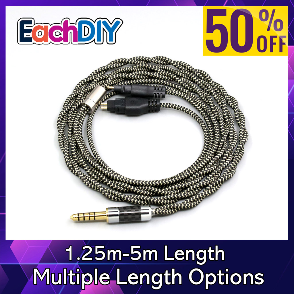 Cable Sleeve Braided - 2 Core 2.8mm Litz OFC Earphone