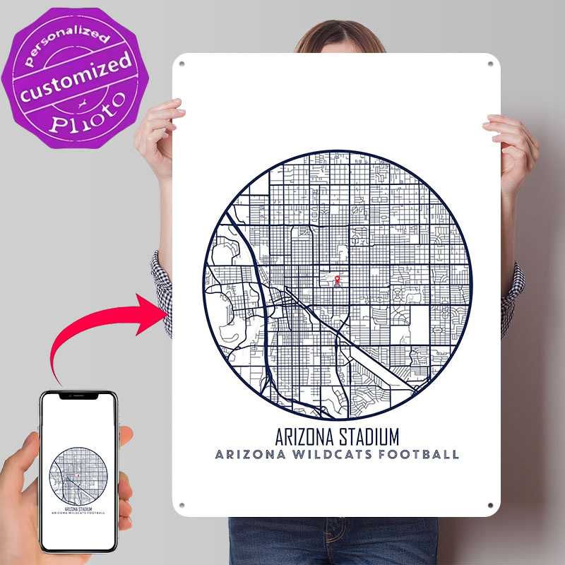 Gaming Accessories Gifts For Men - Arizona Stadium Poster Retro 3D Printed
