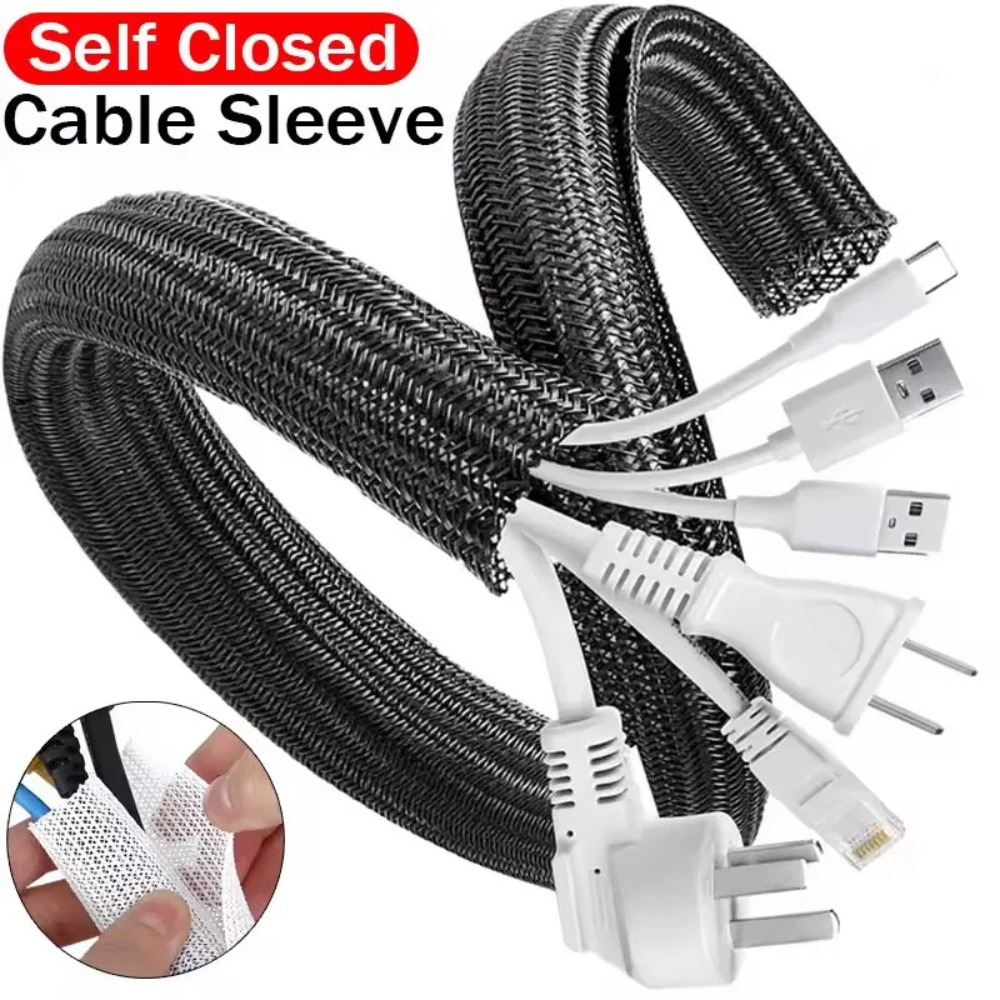 Cable Sleeve Braided - 9-15M Plit Pipe Tube Protector Self