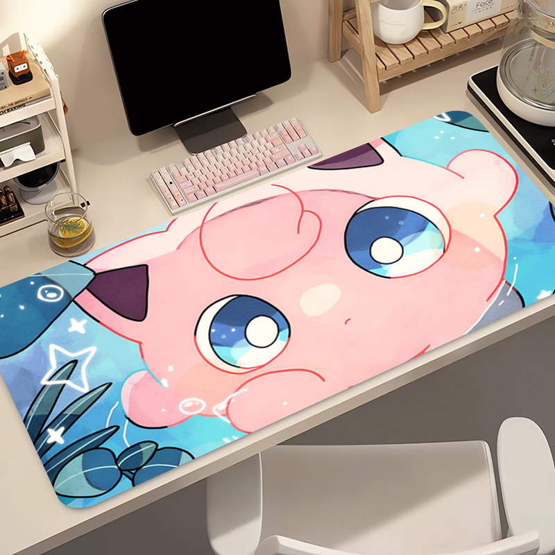 Gaming Accessories Desktop - Anime Mouse Pad 90x40cm Pokemon Jigglypuff
