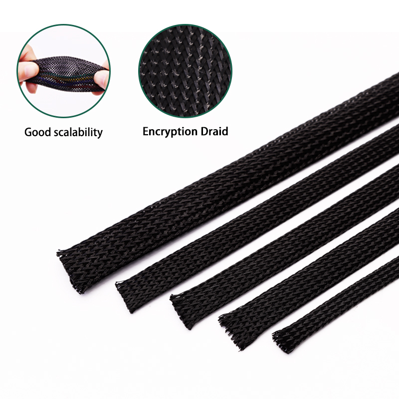 Cable Sleeve Braided - 5M/10M PET Expandable Braided Cable Sleeving
