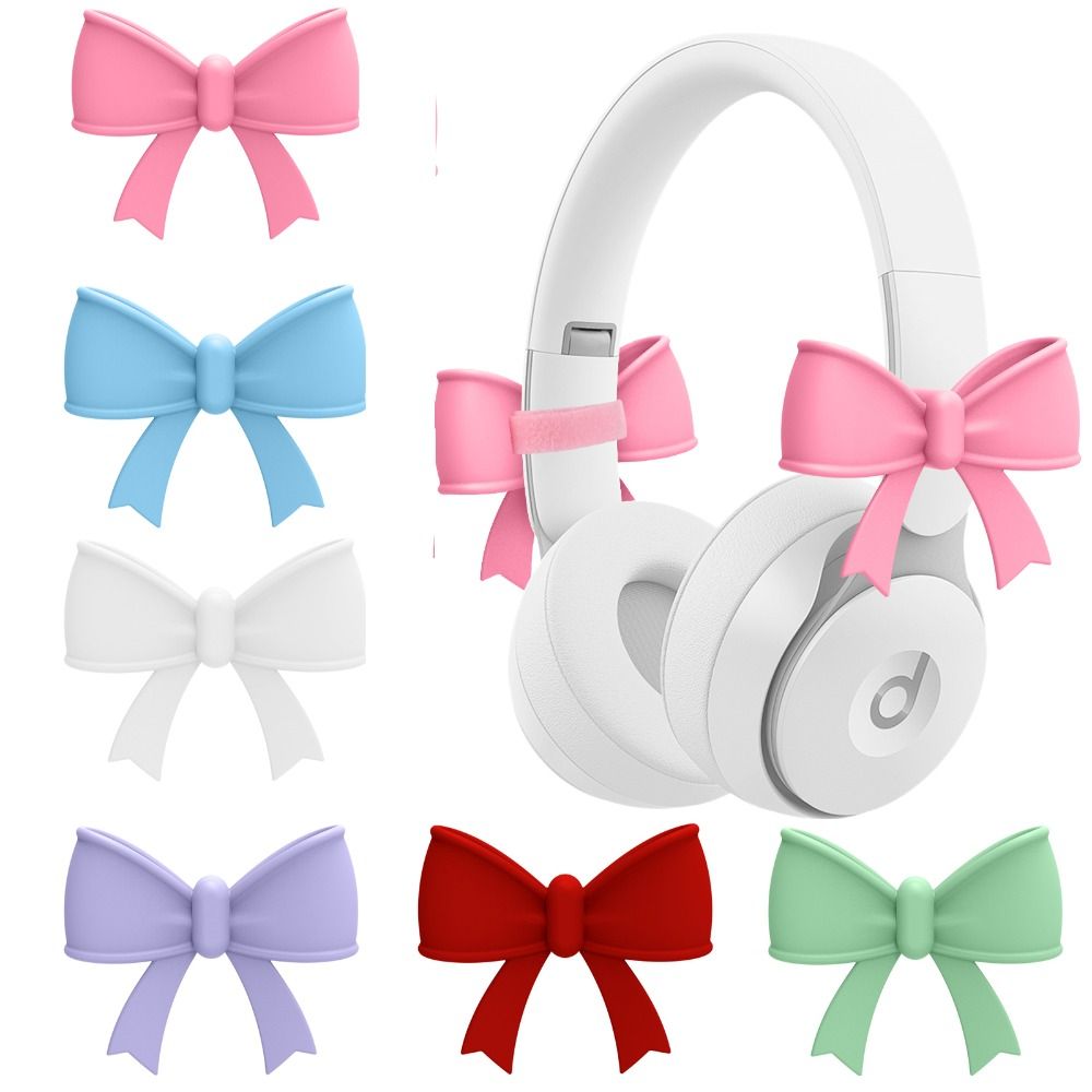 Gaming Accessories Kawaii - 2PCS New Bow Shape Headphone Decorations