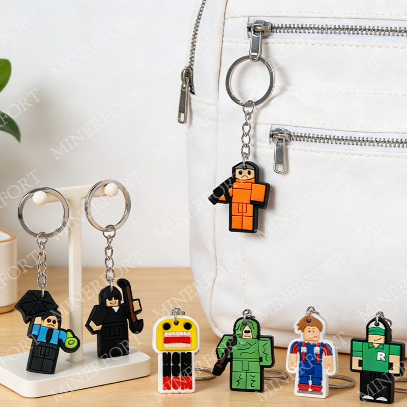 Gaming Accessories Roblox - Robloxed Theme Keychains Cartoon Game Roboted