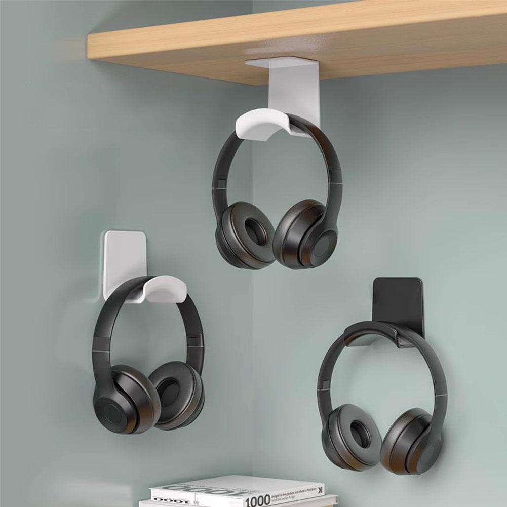 Gaming Accessories Wall Mount - Universal Headphone Stand Adhensive Plastic Wall