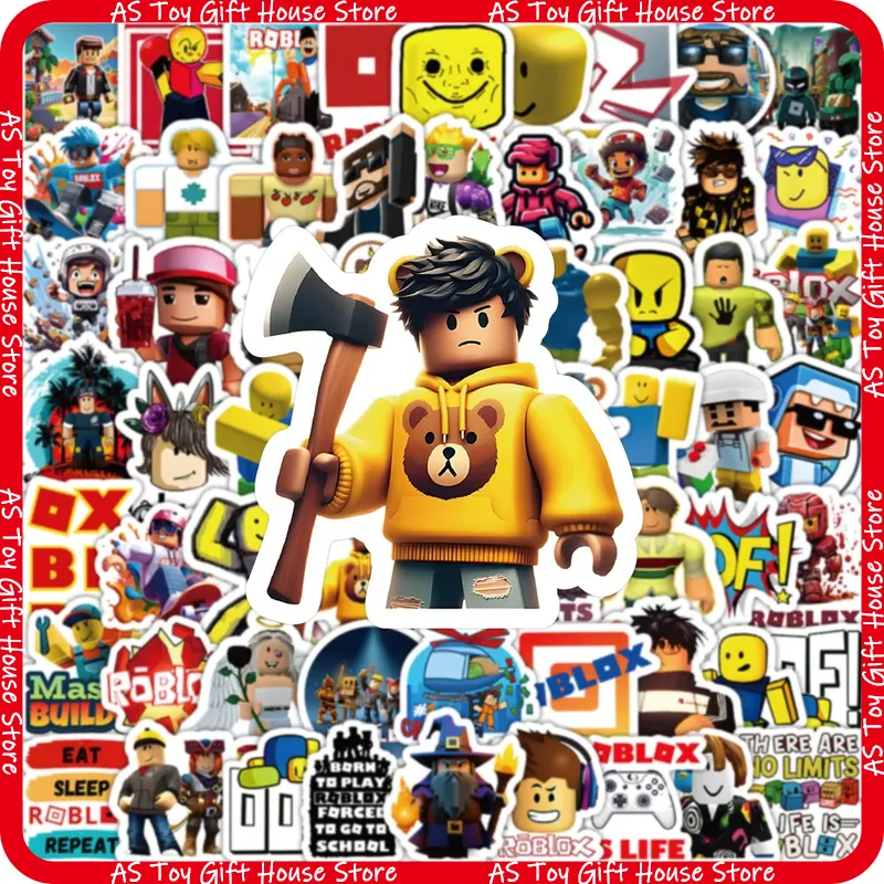 Gaming Accessories Roblox - Gift House Roblox 100Pcs Waterproof Vinyl
