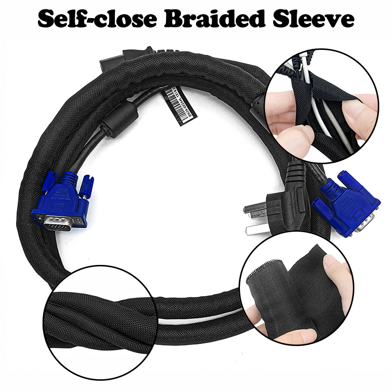5/10M Self Closing PET Braided - đánh giá và giá Cable Sleeve Braided
