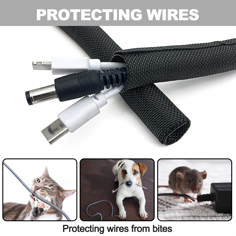 5/10M Self Closing PET Braided - đánh giá và giá Cable Sleeve Braided
