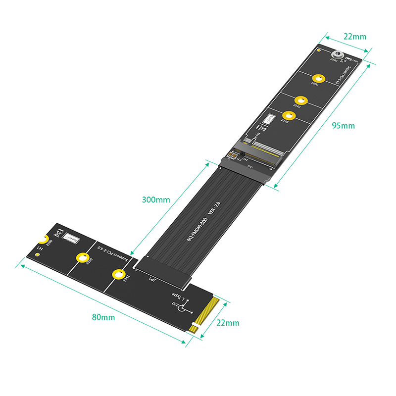 30CM M.2 NVME 4.0 Extension Ca - đánh giá và giá Pcie Extension Cable