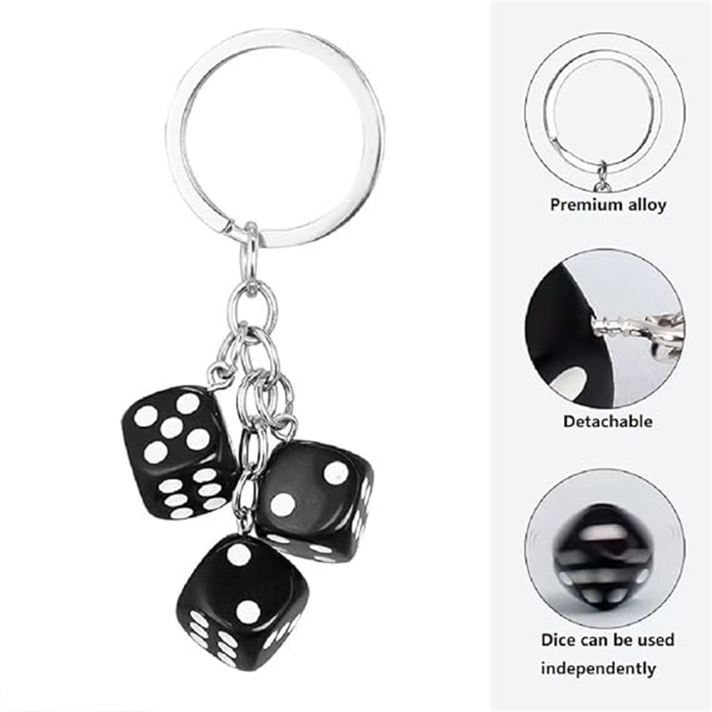Cute 3D Dice Keychain Gaming R - đánh giá và giá Gaming Accessories Gifts For Men