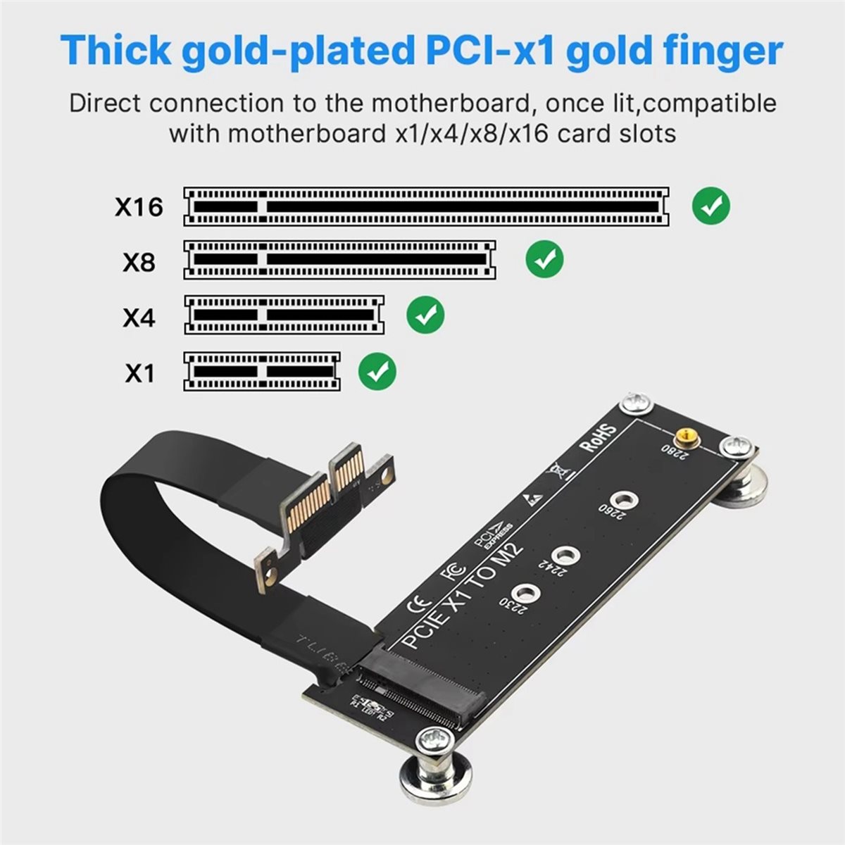 L77A PCI-E 3.0 X1 to M.2 NVMe  - đánh giá và giá Pcie Extension Cable