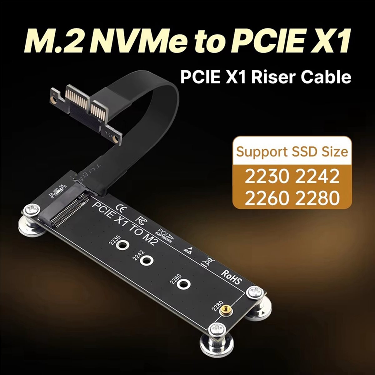 L77A PCI-E 3.0 X1 to M.2 NVMe  - đánh giá và giá Pcie Extension Cable