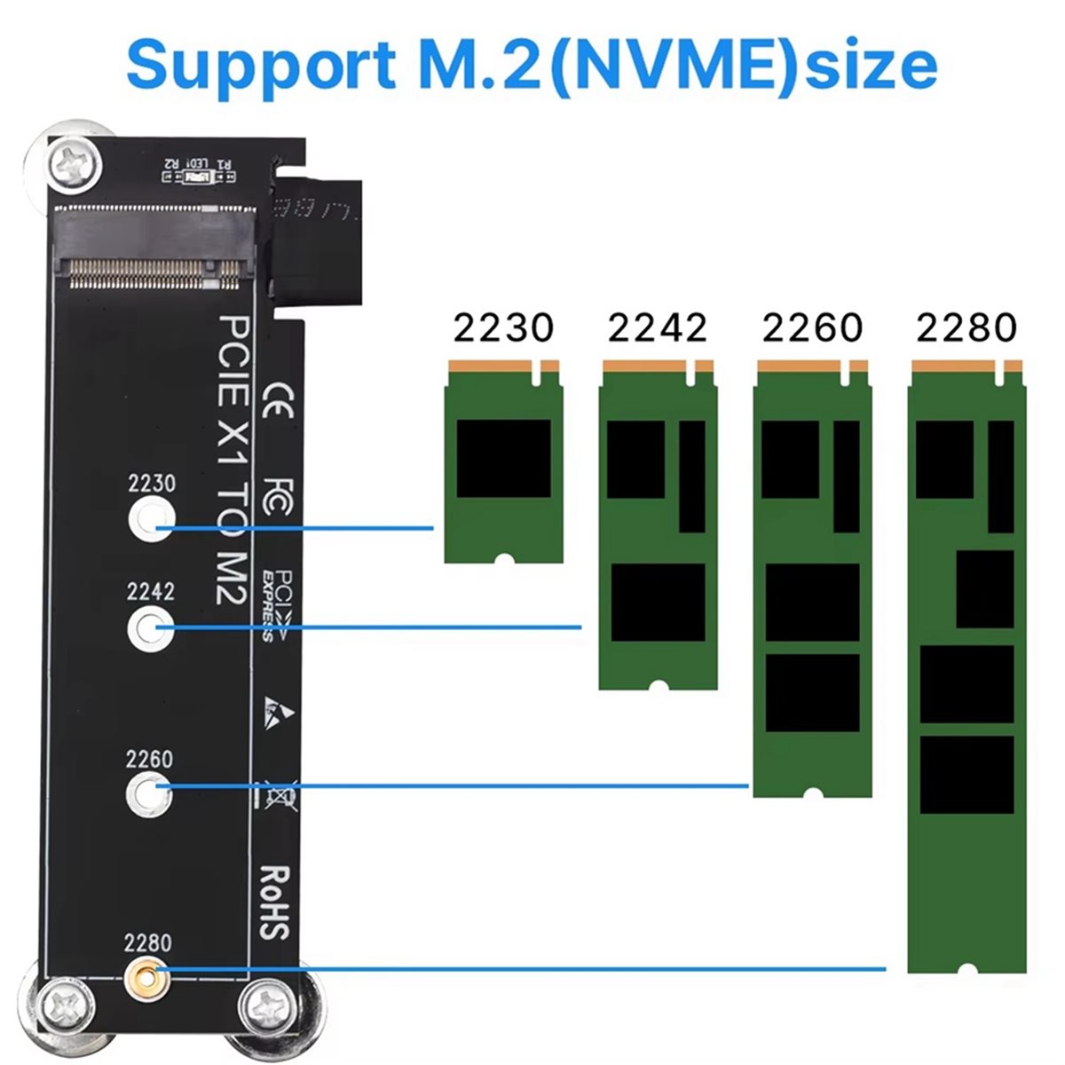 L77A PCI-E 3.0 X1 to M.2 NVMe  - đánh giá và giá Pcie Extension Cable
