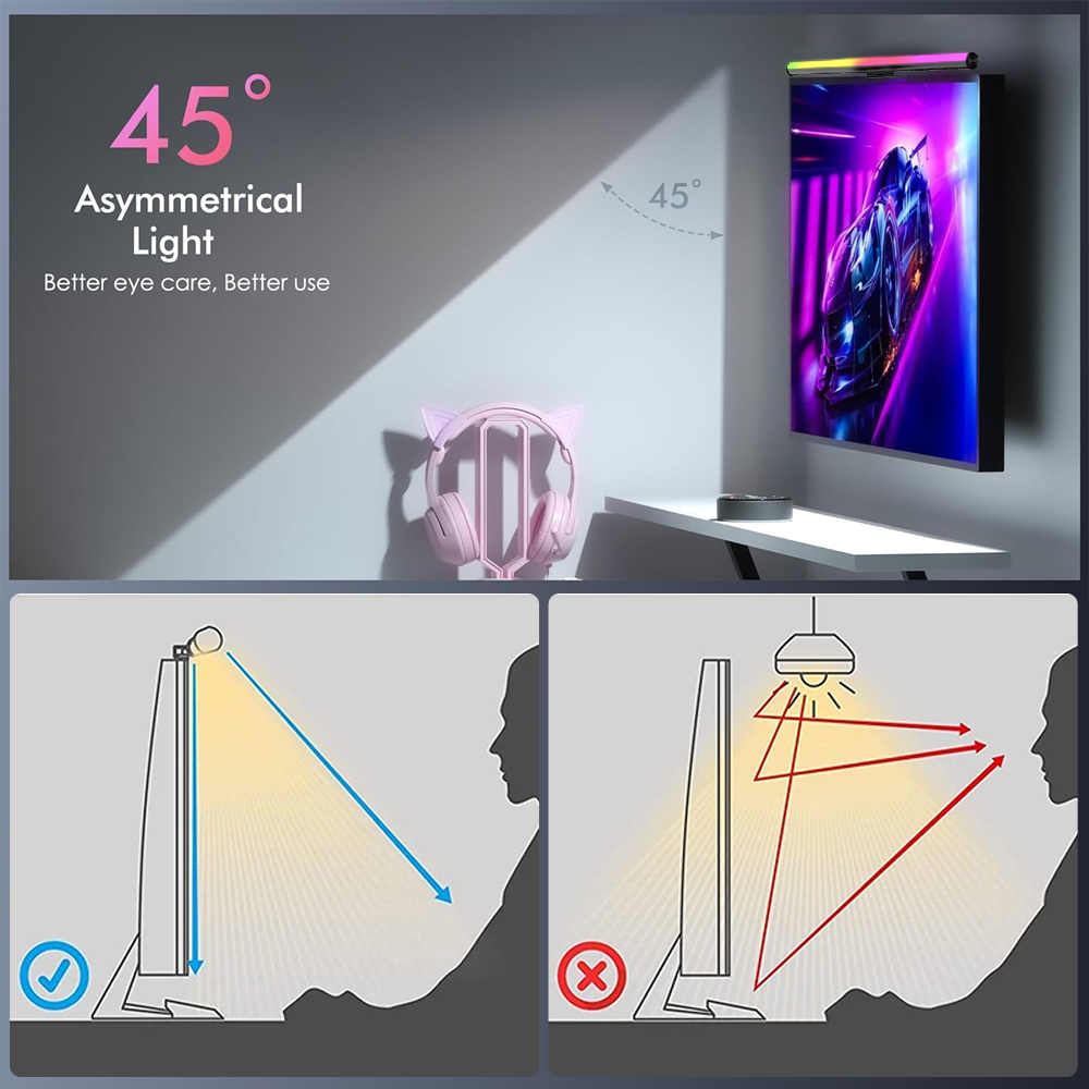 Screen Hanging Lamp Monitor Li - đánh giá và giá Gaming Accessories Wall Mount