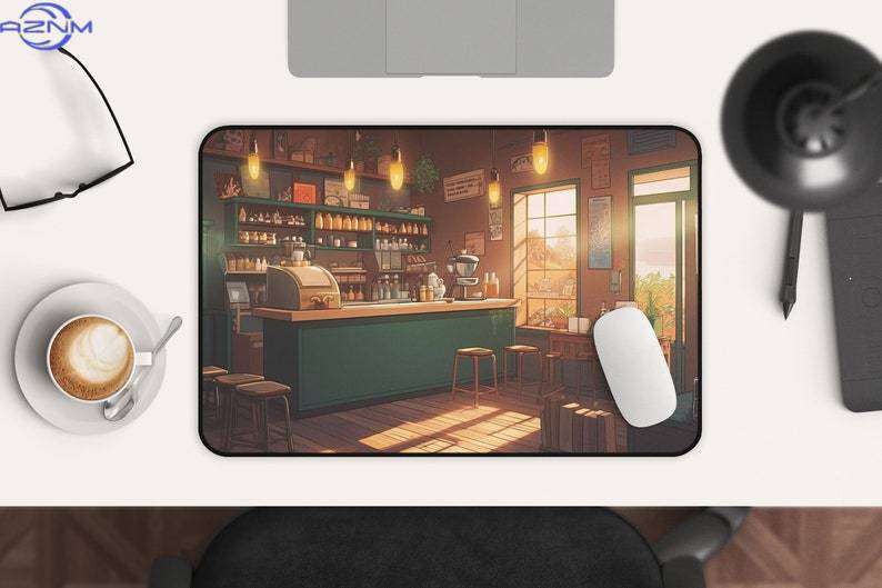 Kawaii Anime Desk Mat Coffee S - đánh giá và giá Gaming Accessories Shop