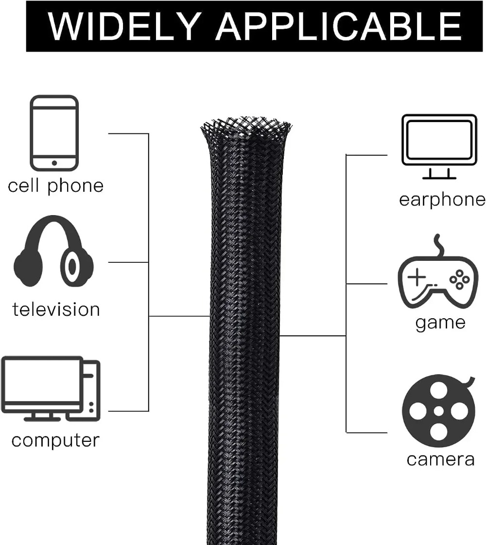 9-15M Plit Pipe Tube Protector - đánh giá và giá Cable Sleeve Braided