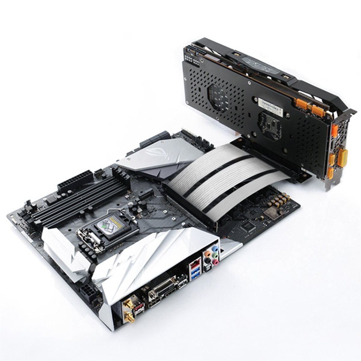 HDL PCIe 5.0 X16 Riser Cable f - đánh giá và giá Pcie Extension Cable