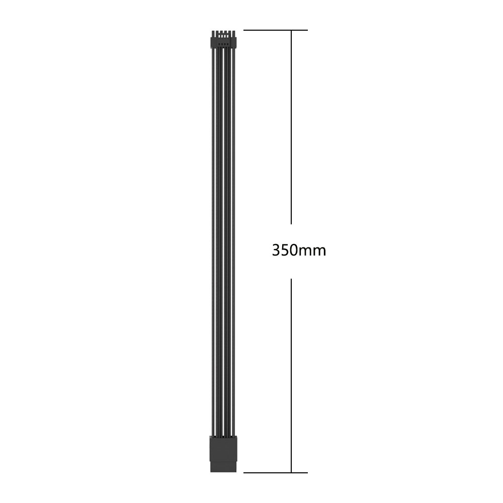 Black White 600W 12VHPWR Male  - đánh giá và giá Pcie Extension Cable