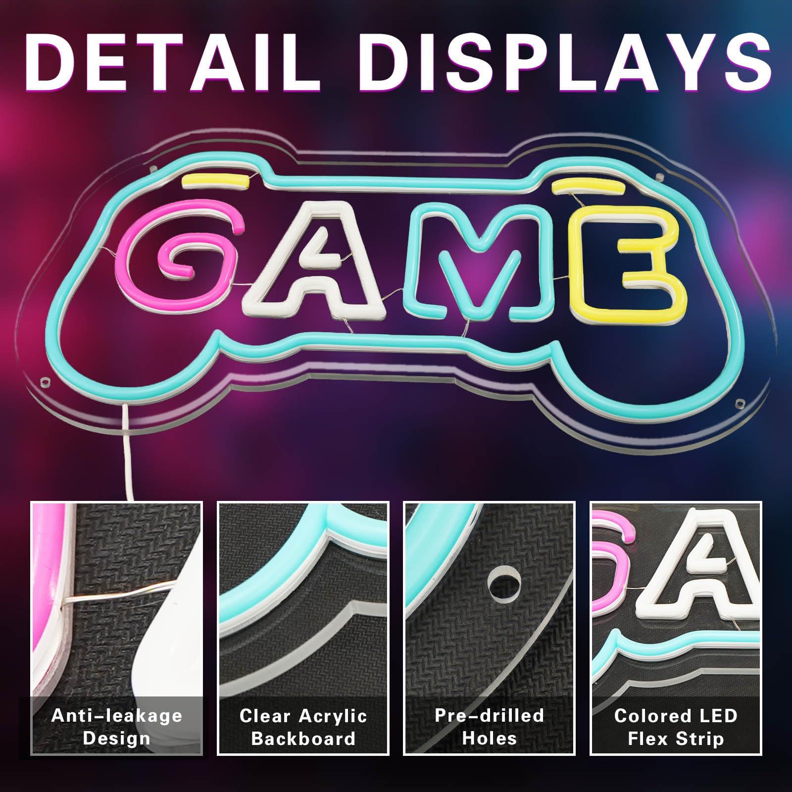 Game Neon Sign for Gamer Room  - đánh giá và giá Gaming Accessories Gifts For Men