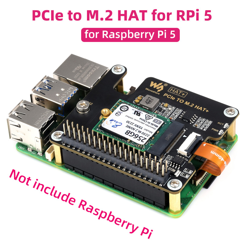 Raspberry Pi 5 PCIe to M.2 HAT - đánh giá và giá Pcie Extension Cable