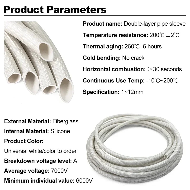 7000V 200 Deg High Temperature - đánh giá và giá Cable Sleeve Braided