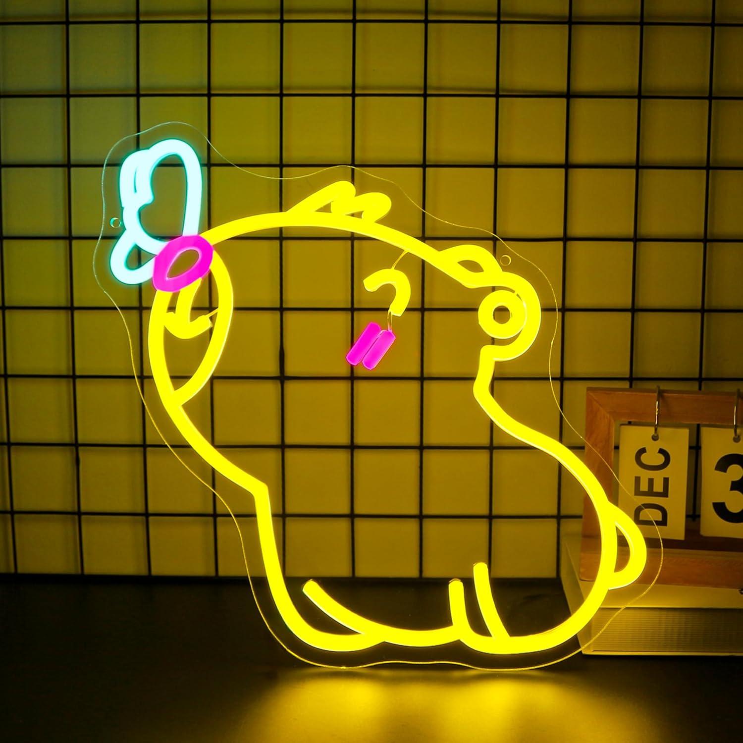 Capybara Neon Sign USB Dimmabl - đánh giá và giá Gaming Accessories Shop