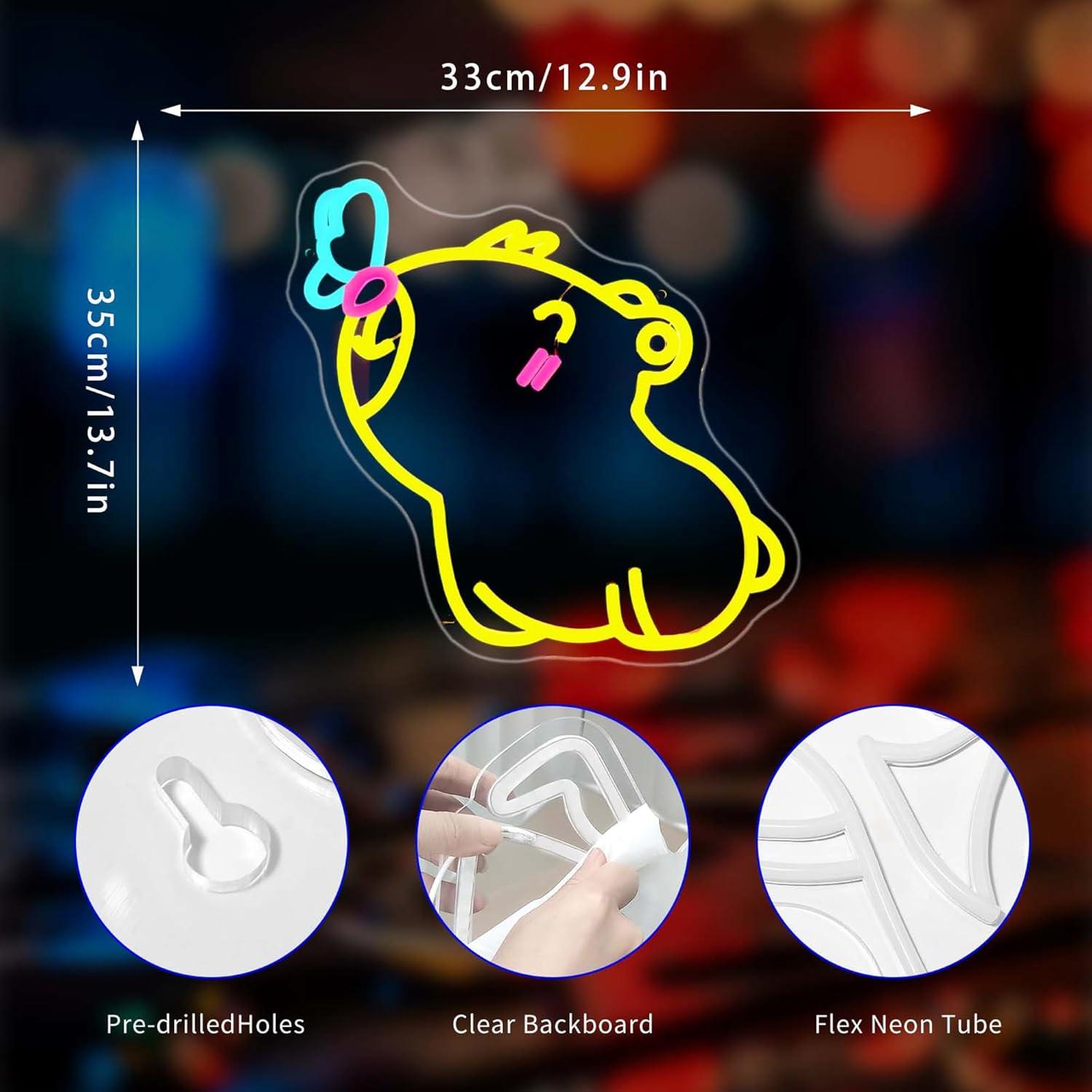 Capybara Neon Sign USB Dimmabl - đánh giá và giá Gaming Accessories Shop