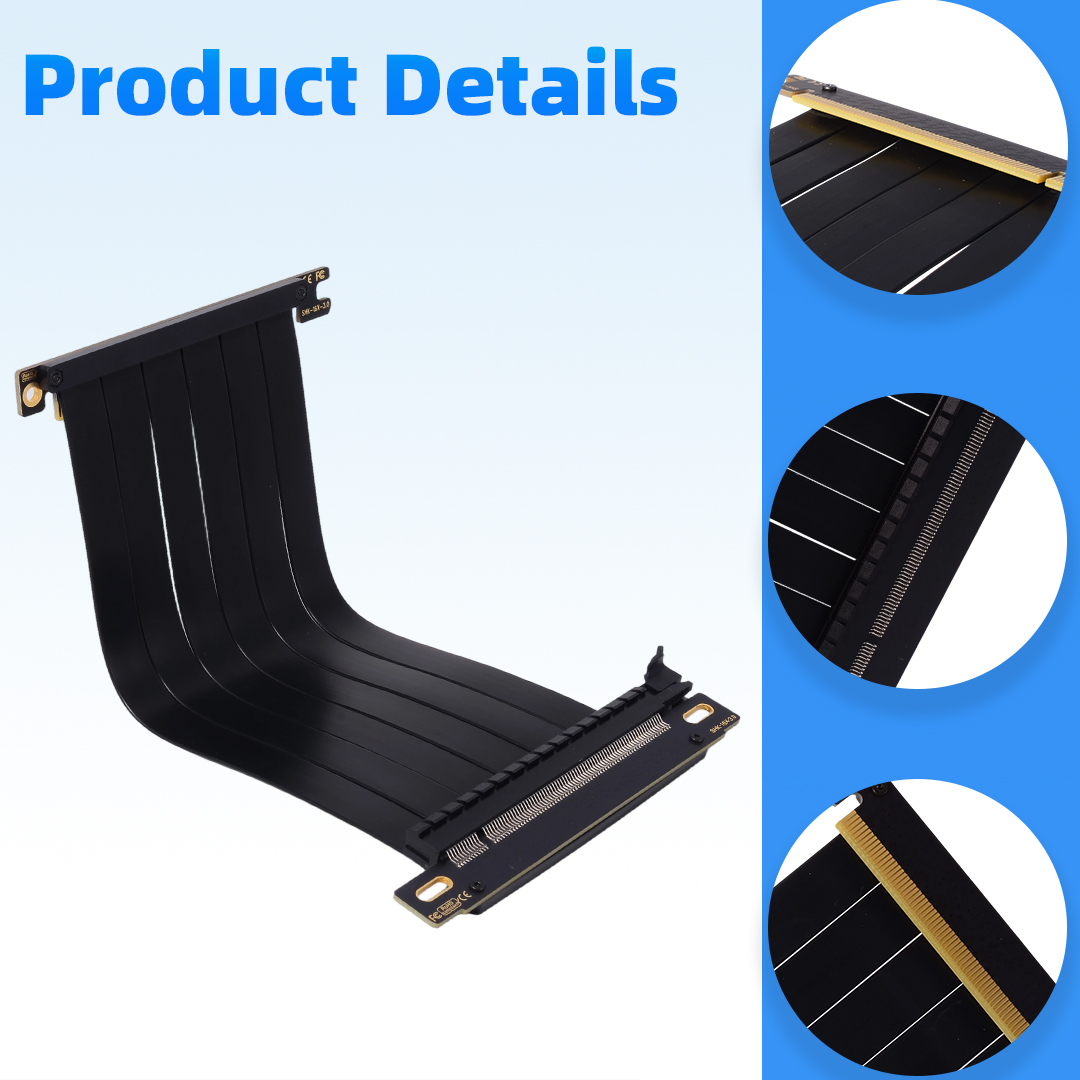 PCIE 3.0 X16 Riser Cable Doubl - đánh giá và giá Pcie Extension Cable
