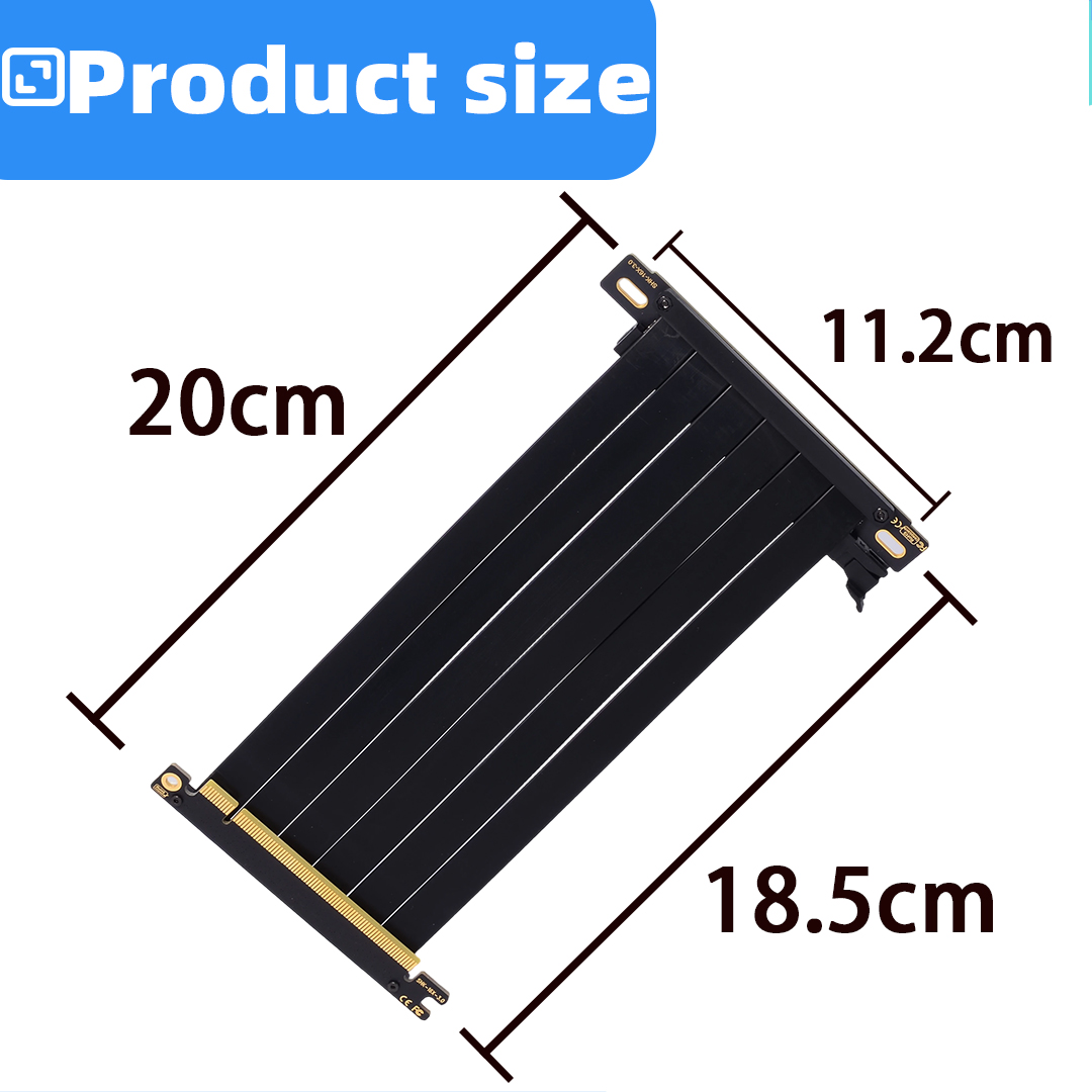 PCIE 3.0 X16 Riser Cable Doubl - đánh giá và giá Pcie Extension Cable