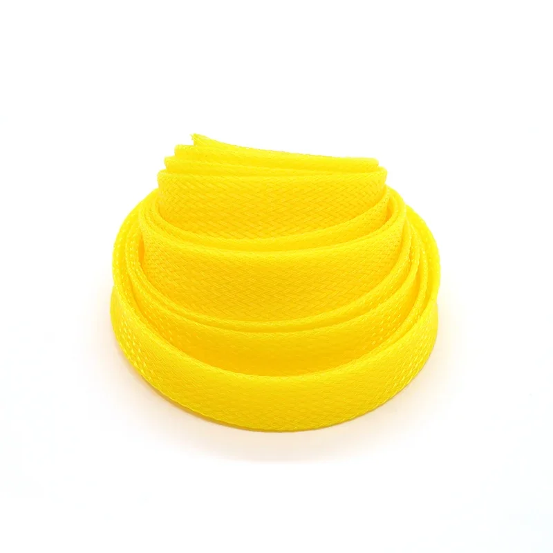 1~50m Yellow PET Braid Sleeve  - đánh giá và giá Cable Sleeve Braided
