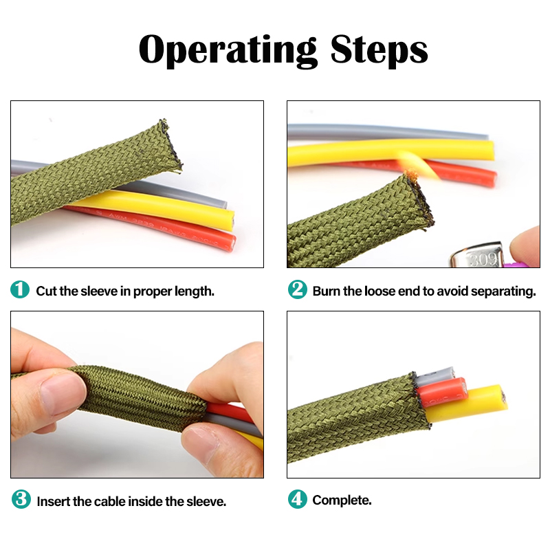 2/5/10M Cable Sleeving 2.5 4 6 - đánh giá và giá Cable Sleeve Braided