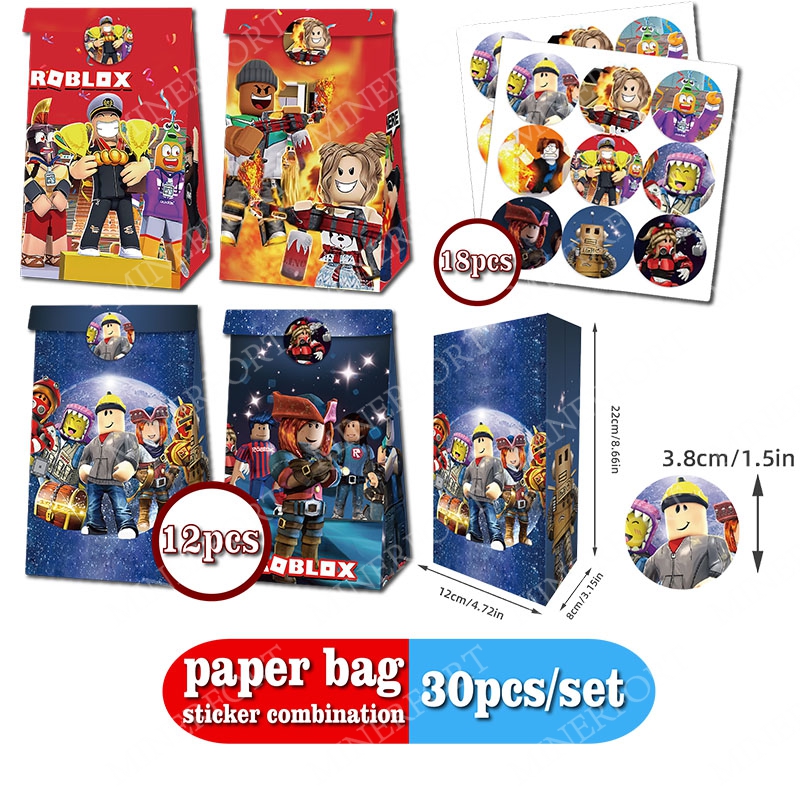 ROBLOX Paper Bag Round Sticker - đánh giá và giá Gaming Accessories Roblox