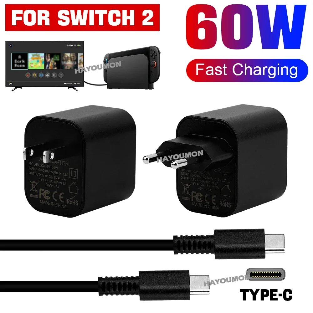 AC Adapter For Switch 2 Fast C - đánh giá và giá Gaming Accessories Wall Mount