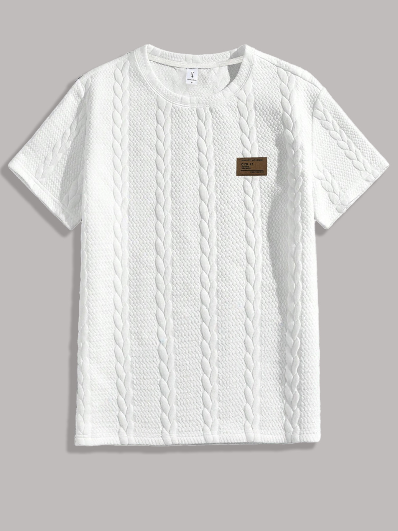 Men's Cable-Knit Jacquard Text - đánh giá và giá Cable Sleeve Braided
